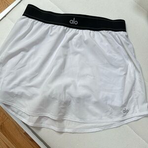 Alo Yoga White Tennis Skirt L